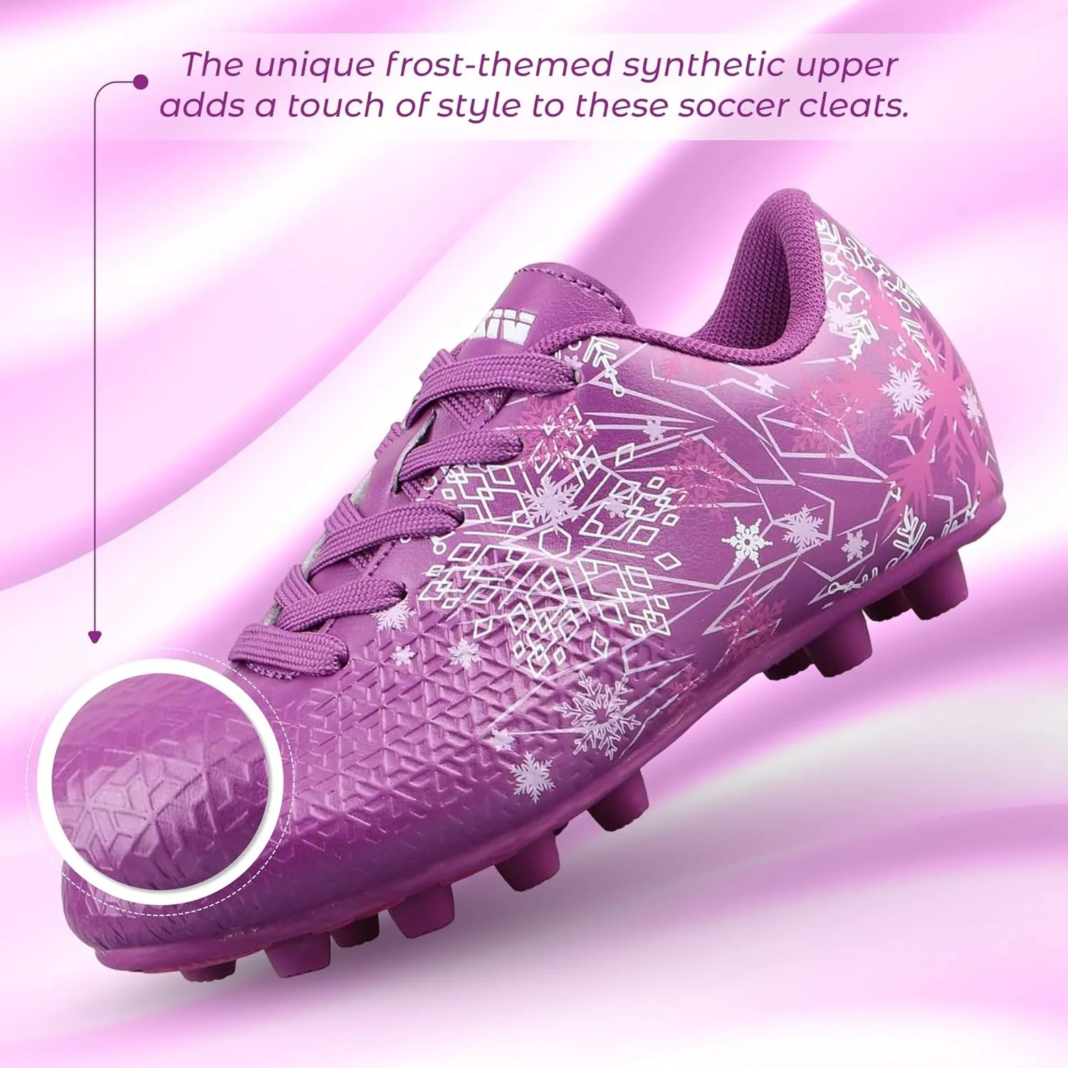 Vizari Frost Kids Soccer Cleats  Toddler, Little Kids Firm Ground Football Shoes with Rubber Studs | Lightweight, Comfortable, Non-Slip Design