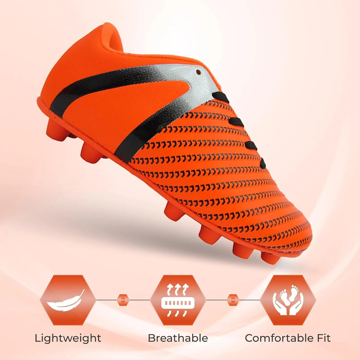 Vizari USA Soccer Cleats Boys, Girls - Youth Firm Ground Athletic Football Shoes for Toddler, Little Kid, Big Kid - Quality Materials