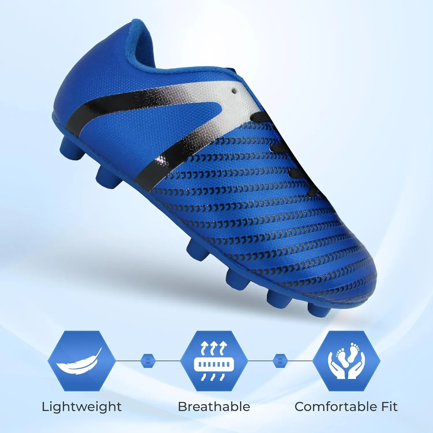 Vizari USA Soccer Cleats Boys, Girls - Youth Firm Ground Athletic Football Shoes for Toddler, Little Kid, Big Kid - Quality Materials