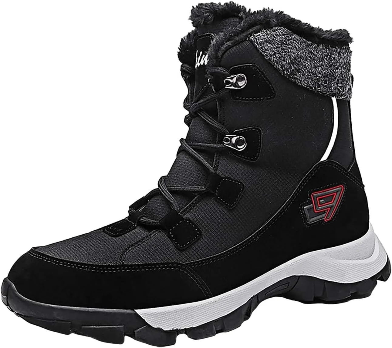 Waterproof Boots for Women Anti-Slip Mid-Calf Snow Boots Warm Outdoor Comfortable Hiking Booties