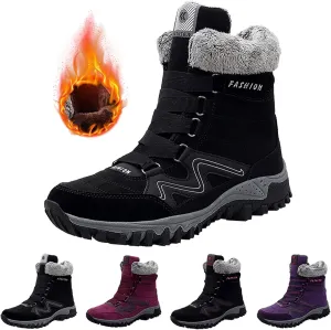Waterproof Boots for Women Anti-Slip Mid-Calf Snow Boots Warm Outdoor Comfortable Hiking Booties