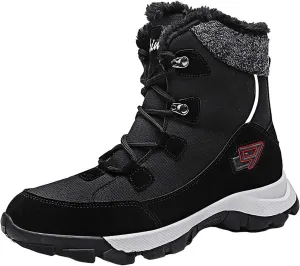 Waterproof Boots for Women Anti-Slip Mid-Calf Snow Boots Warm Outdoor Comfortable Hiking Booties