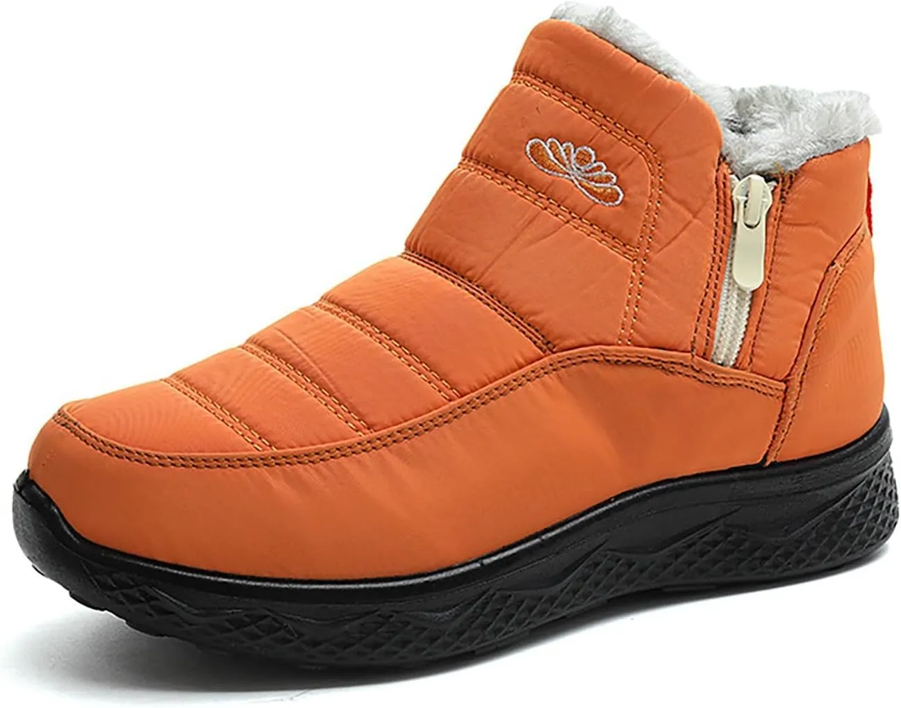 Waterproof Boots for Women Anti-Slip Mid-Calf Snow Boots Warm Outdoor Comfortable Hiking Booties