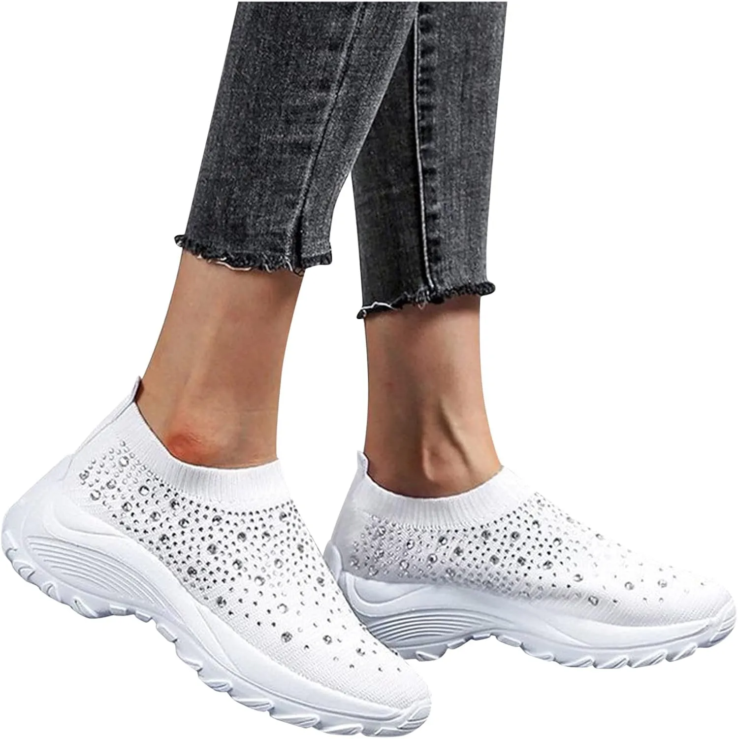 Wedge Sneakers for Women Size 11 Wide Size 11 Non Slip Shoes Women Womens Athletic Shoes Size 9 Narrow Wedge Sneakers for Women Comfortable Dressy Zapatos Antiderrapantes Para Mujer