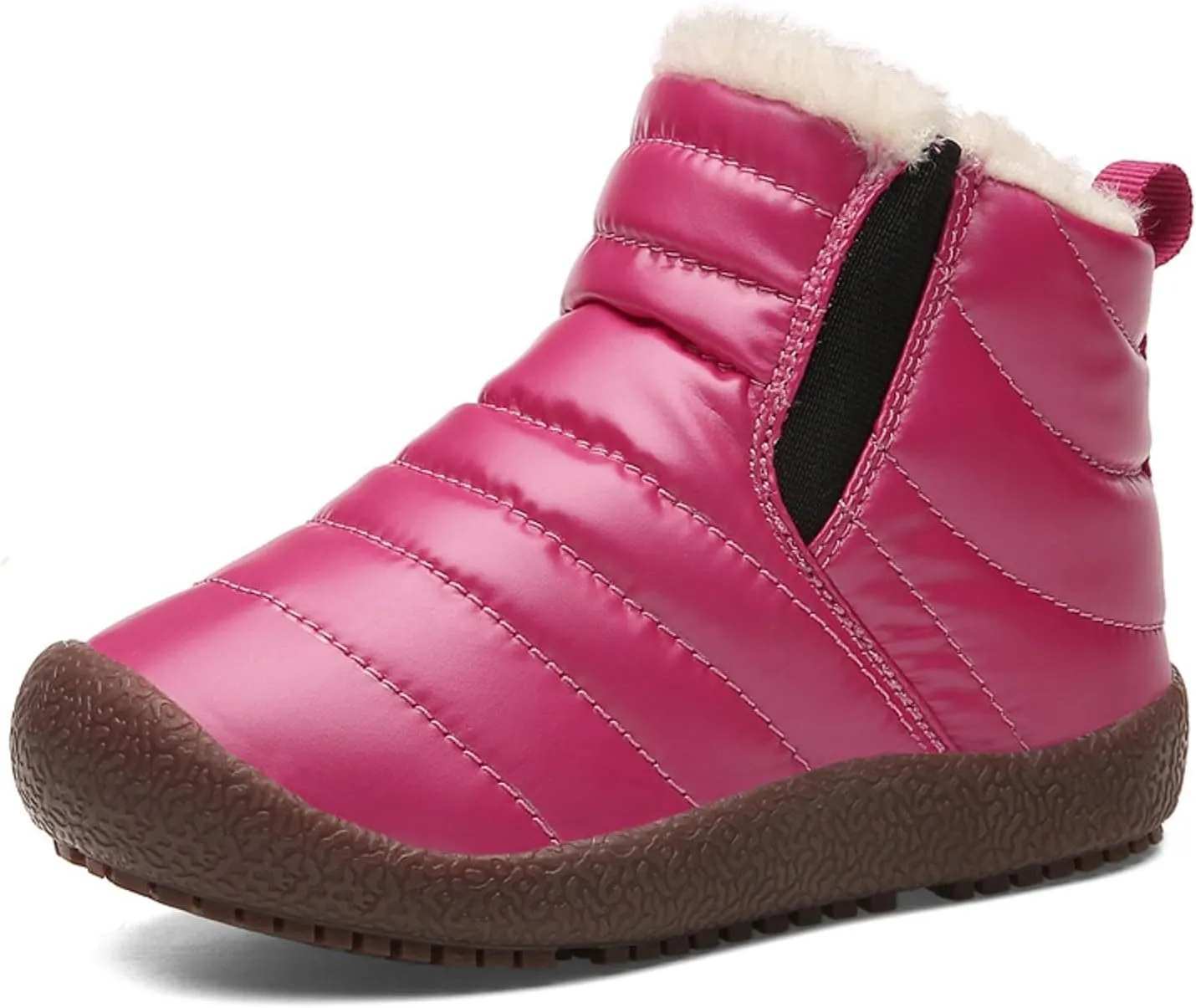 Winter Kids Snow Boots Winter Warm Waterproof Warm Snow Boots Ankle Hiking Boots Anti-Slip Outdoor Shoes