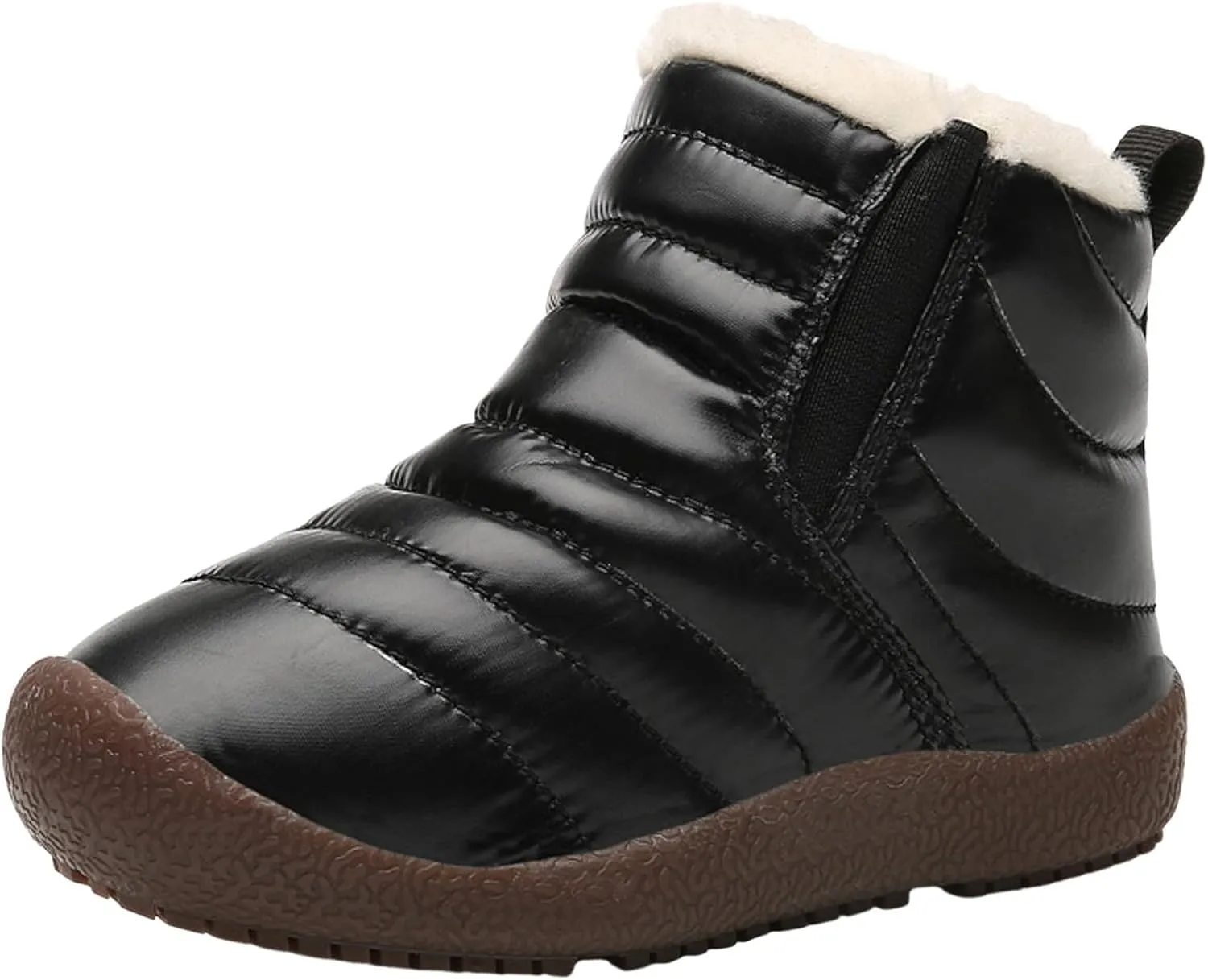 Winter Kids Snow Boots Winter Warm Waterproof Warm Snow Boots Ankle Hiking Boots Anti-Slip Outdoor Shoes