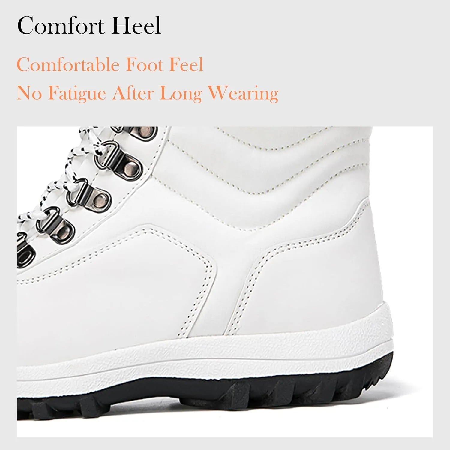 Winter Snow Boots Women Warm Fur Lined Snow Boots Anti-Slip Hiking Boots Insulated Outdoor Waterproof Boots for Walking Work