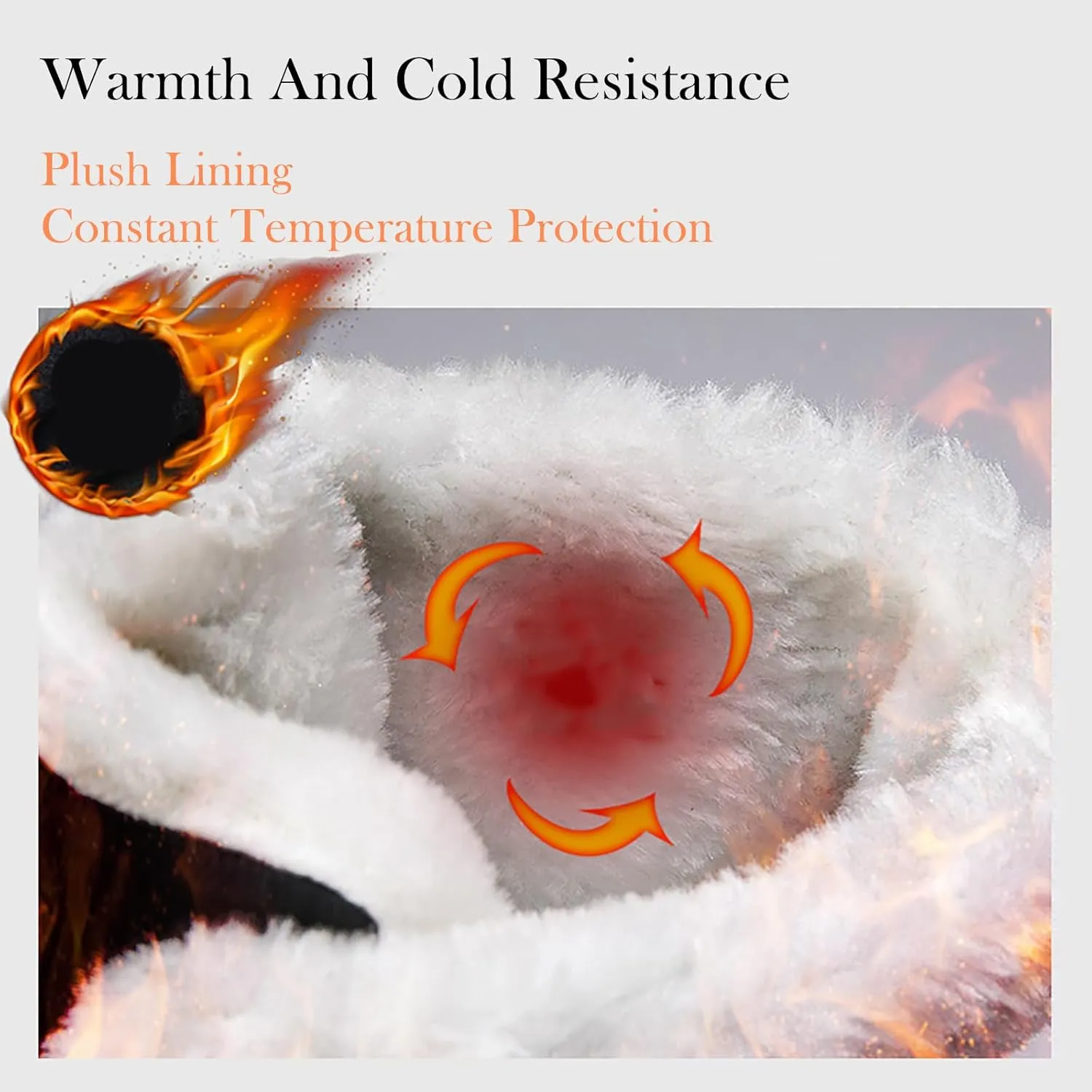 Winter Snow Boots Women Warm Fur Lined Snow Boots Anti-Slip Hiking Boots Insulated Outdoor Waterproof Boots for Walking Work