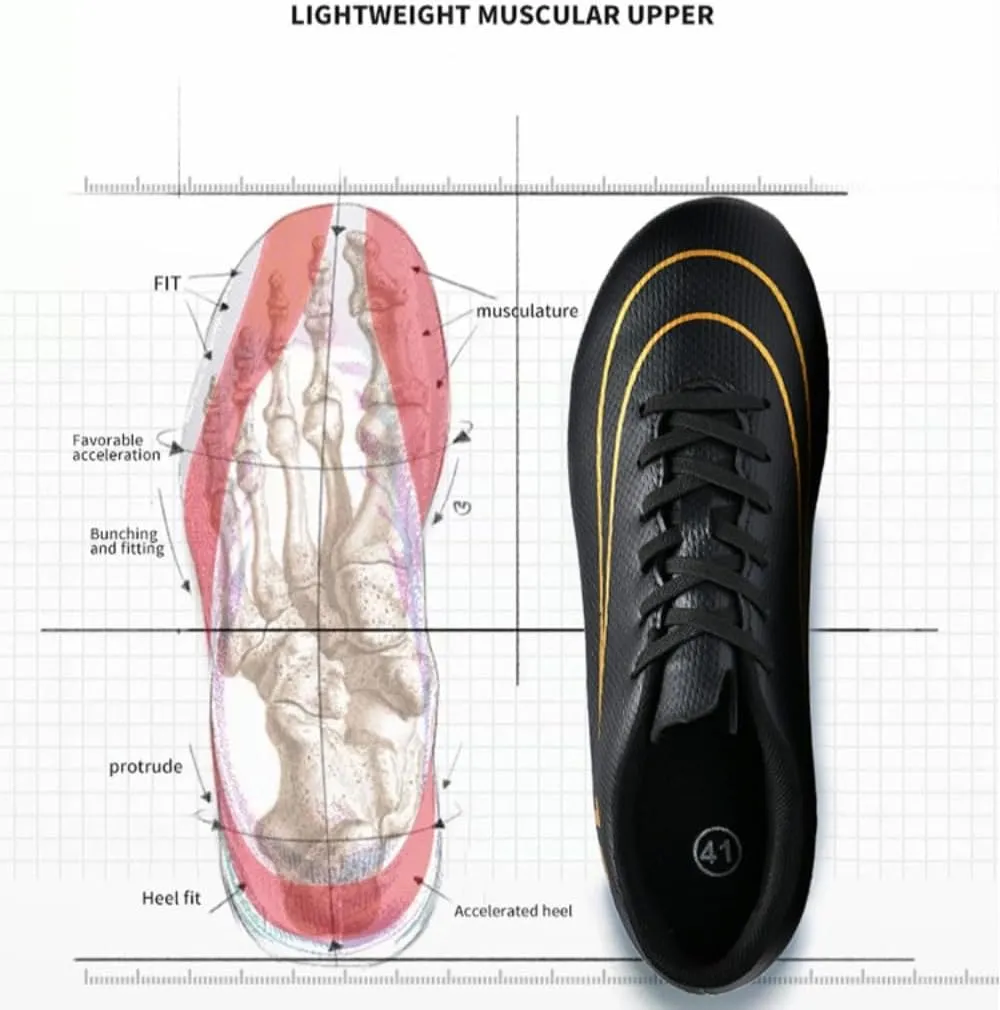 Women Outdoor AG/FG Cleats for Soccer Baseball Lacrosse Softball Rugby - Lightweight Breathable Athletic Training Men's Shoes
