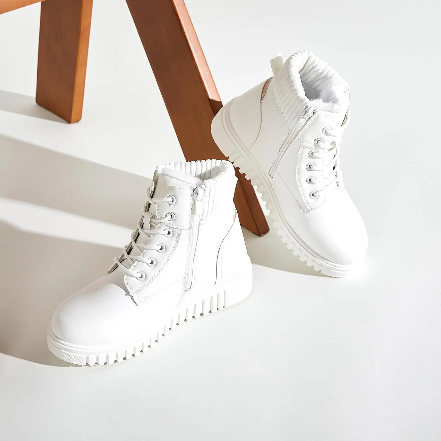 Women's Ankle Boots & Booties Waterproof Boots for Women Black Hiking Boots Women Combat Non Slip Snow Boots for Outdoor Work