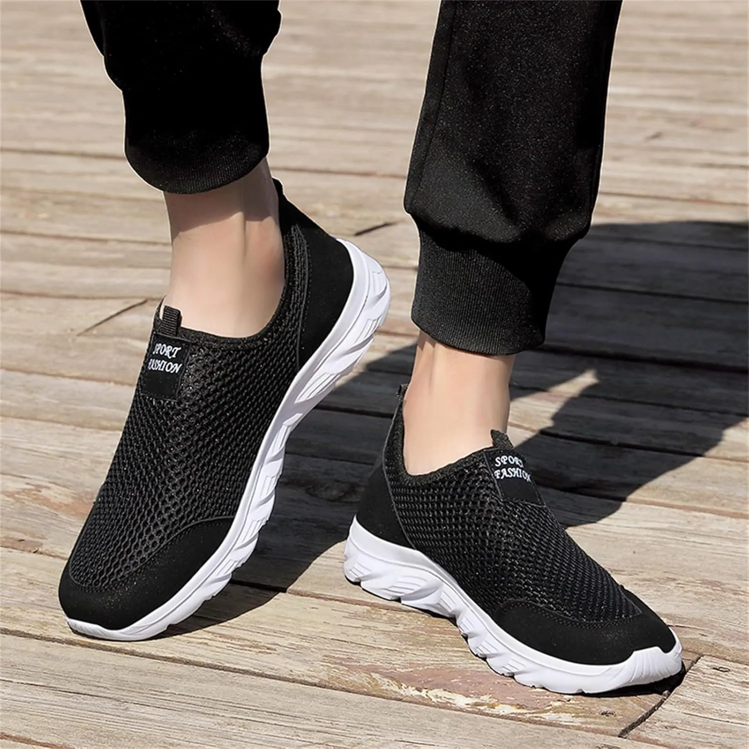 Women's Athletic Walking Shoes Slip On Casual Mesh Slip On Shoes Women Sports Ladies Casual Shoes Fashion Sneakers 2025 Brown Tennis Shoe Casual Loafers