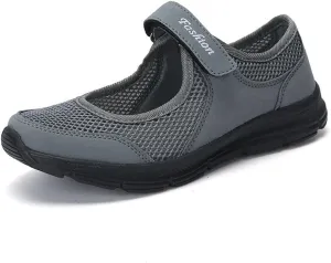 Women's Fashion Sneaker Mesh Slip On Black Non Slip Shoes for Women Comfortable Walking Shoes Women Arch Support Womens Navy Loafers Heeled Sneakers for Women