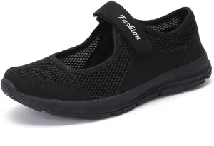 Women's Fashion Sneaker Mesh Slip On Black Non Slip Shoes for Women Comfortable Walking Shoes Women Arch Support Womens Navy Loafers Heeled Sneakers for Women