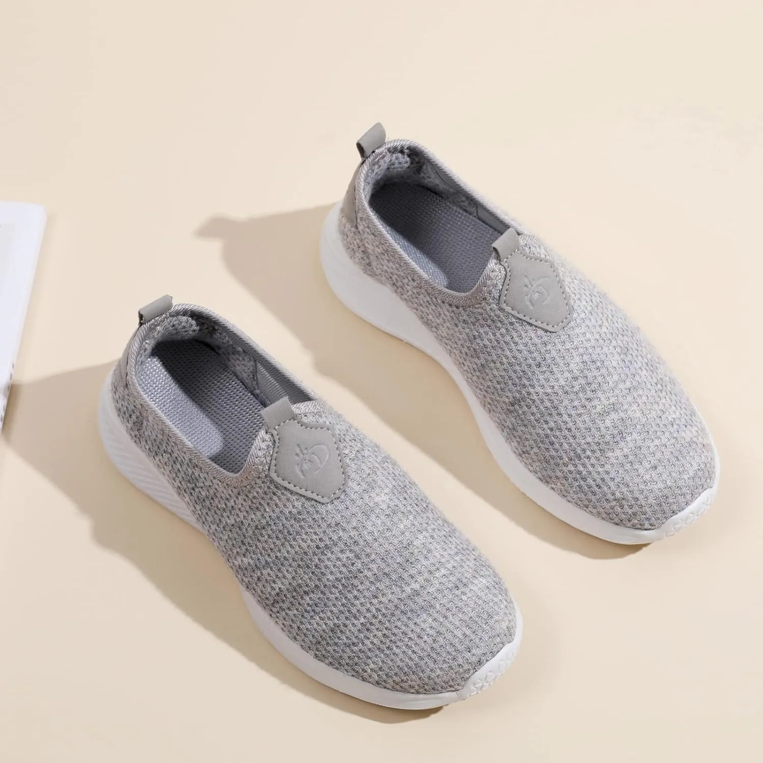 Womens Non Slip Work Shoes Slip On Water Resistant Slip On Shoes Women Jogging Men Casual Dress Shoes White Platform Sneakers Waterproof Tennis Shoe White Loafers
