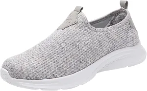 Womens Non Slip Work Shoes Slip On Water Resistant Slip On Shoes Women Jogging Men Casual Dress Shoes White Platform Sneakers Waterproof Tennis Shoe White Loafers
