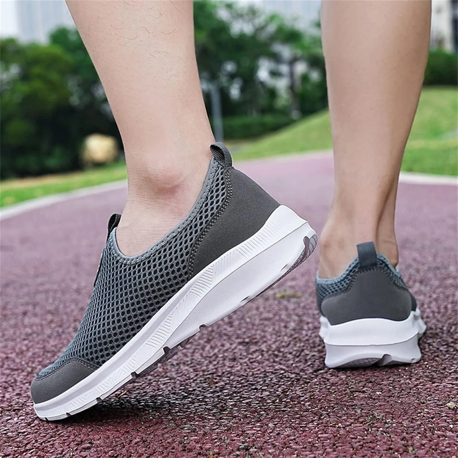 Womens Non Slip Work Shoes Slip On Water Resistant Tennis Shoes Womens Wide Feet Casual Dress Shoes Brown Sneakers Platform Tennis Shoe Trainers Shoe