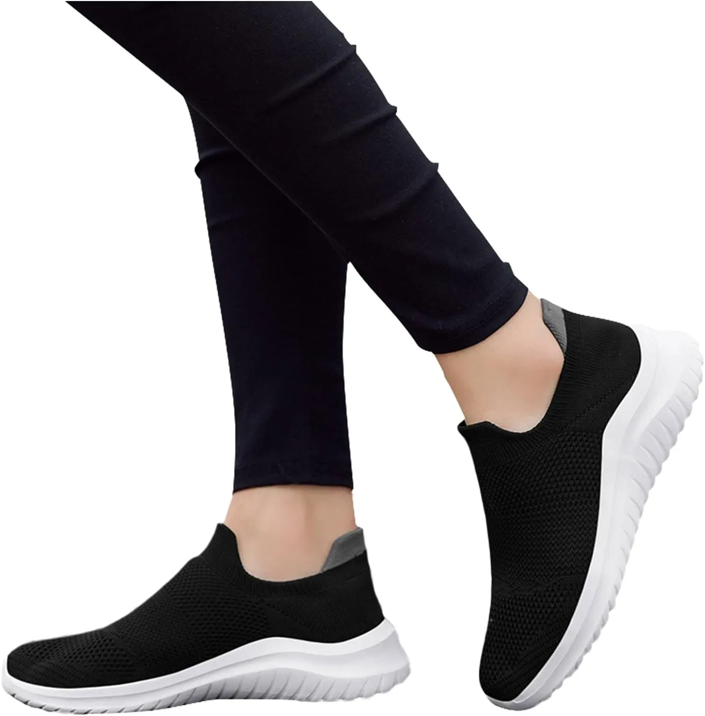 Women's Slip on Shoes Canvas Sneakers Loafers Non Slip Tennis Shoes Men Dressy Casual Black Shoes Slip On Sneakers Slip On Tennis Shoe Cross Trainer Shoe