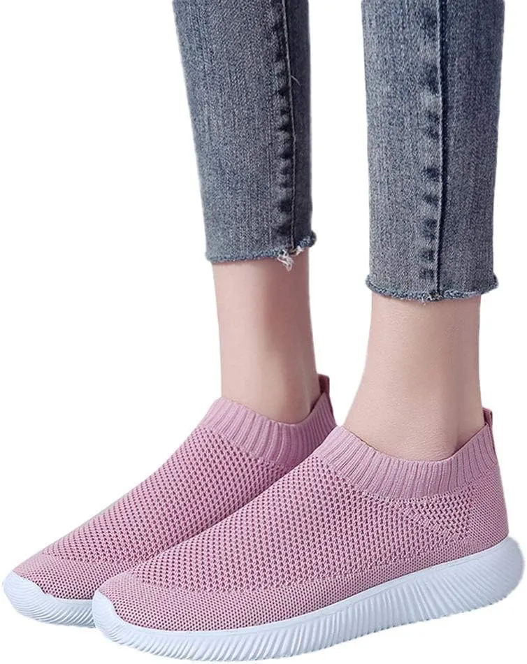 Women's Slip-on Shoes Wide Width Sneakers Hands Free Mens Running Shoes Jogging Men Shoes Casual Dress Sneakers White Tennis Shoe Trainers Shoe