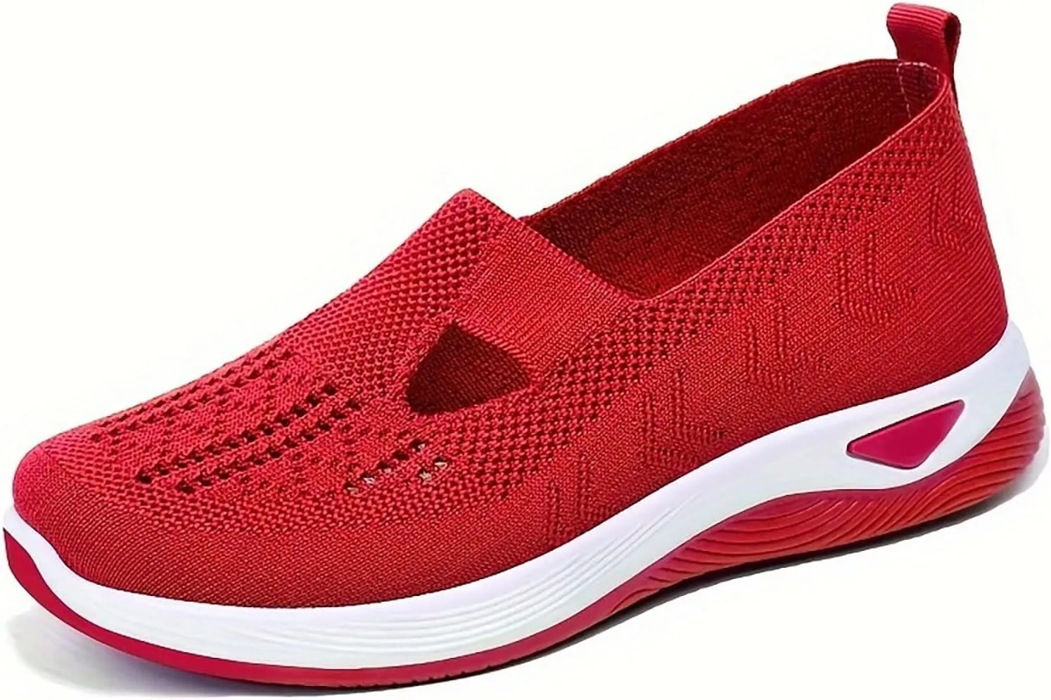 Women's Slip on Sneakers Shoes Woven Orthopedic Walking Shoes Women Mesh Breathable Casual Tennis Shoes Women Shoes Sneakers Steel Toe Tennis Shoe White Loafers