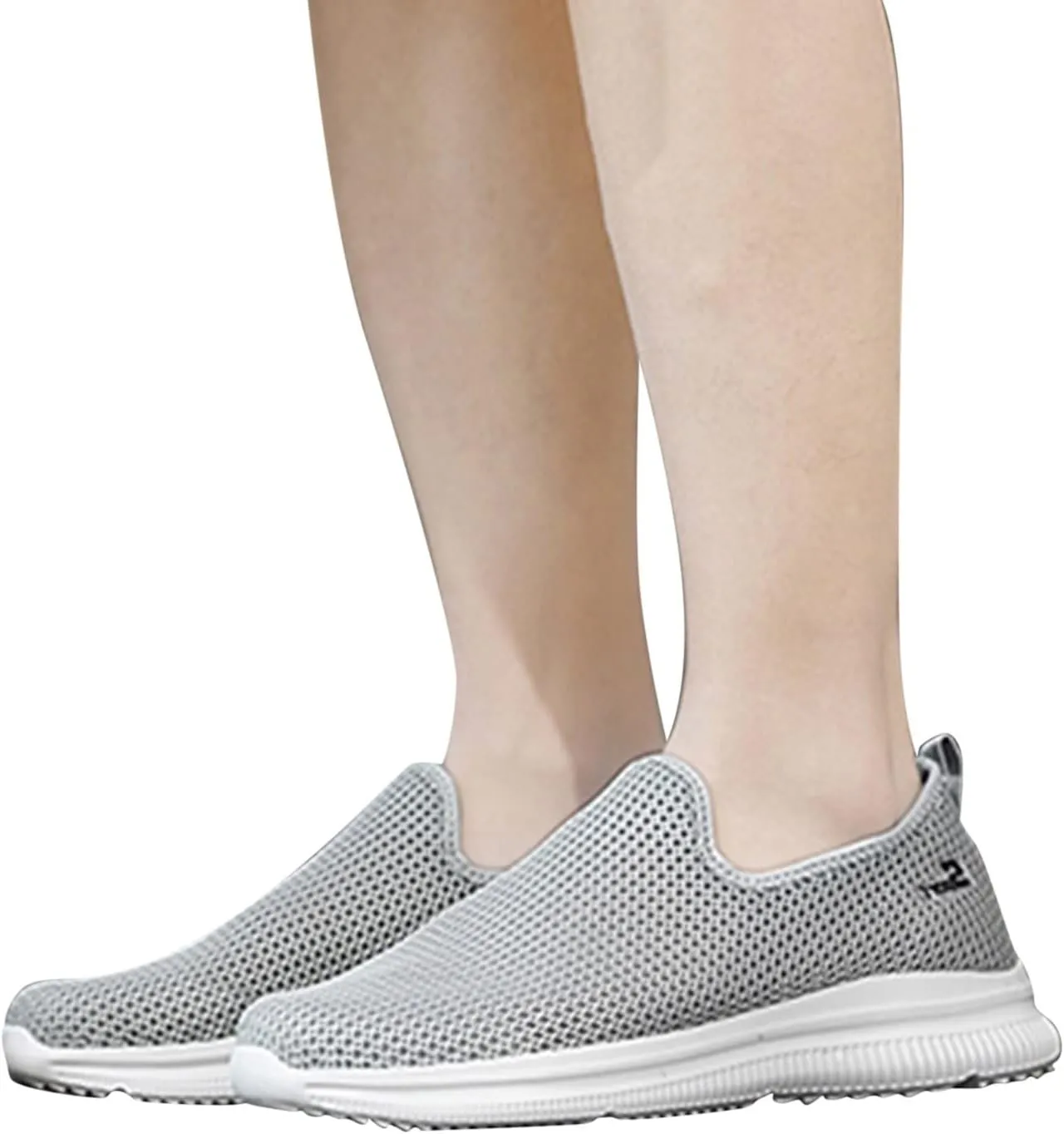 Womens Slip on Walking Shoes Comfort Lightweight Non Slip Work Shoes Women Mesh Breathable Men Shoes Casual Waterproof Sneakers Black Tennis Shoe Trainers Shoe