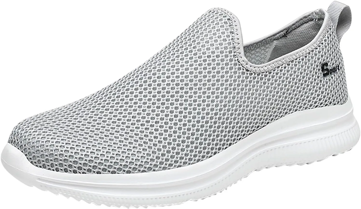 Womens Slip On Walking Shoes Lightweight Breathable Non Slip Tennis Shoes Womens Winter Men's Shoes Casual Women's Fashion Sneakers Black Tennis Shoe White Loafers
