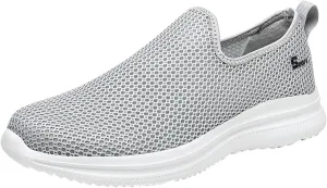 Womens Slip On Walking Shoes Lightweight Breathable Non Slip Tennis Shoes Womens Winter Men's Shoes Casual Women's Fashion Sneakers Black Tennis Shoe White Loafers