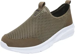 Womens Slip On Walking Shoes Lightweight Breathable Non Slip Womens Running Shoes Wide Women's Casual Shoes Slip On Sneakers Tennis Shoe White Loafers