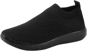 Womens Slip On Walking Shoes Non Slip Running Shoes Walking Shoes Women Slip On White Casual Shoes High Top Sneakers Waterproof Tennis Shoe Casual Loafers