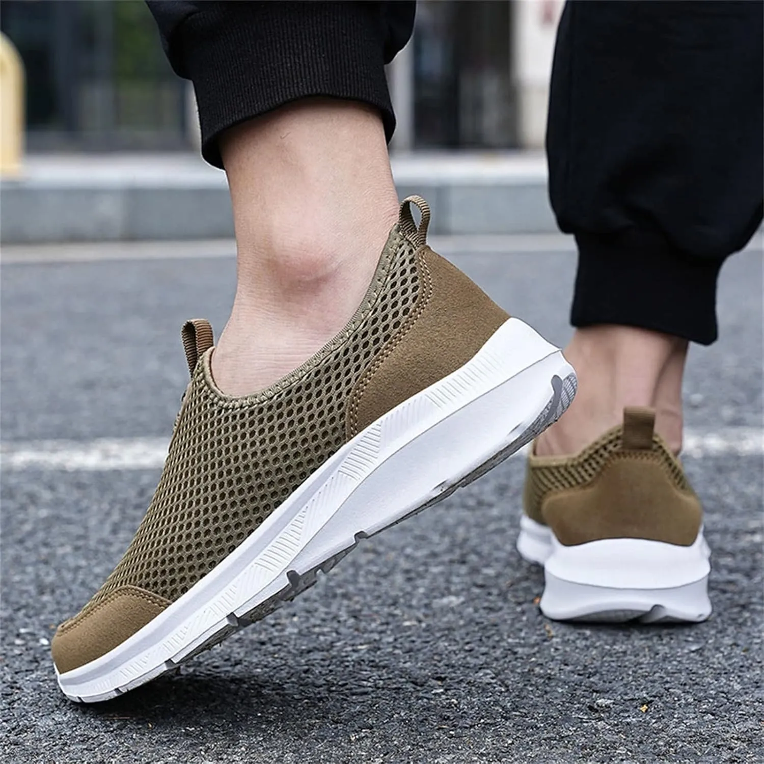 Womens Slip On Walking Shoes Non Slip Running Shoes Walking Shoes Women Slip On White Casual Shoes High Top Sneakers Waterproof Tennis Shoe Casual Loafers