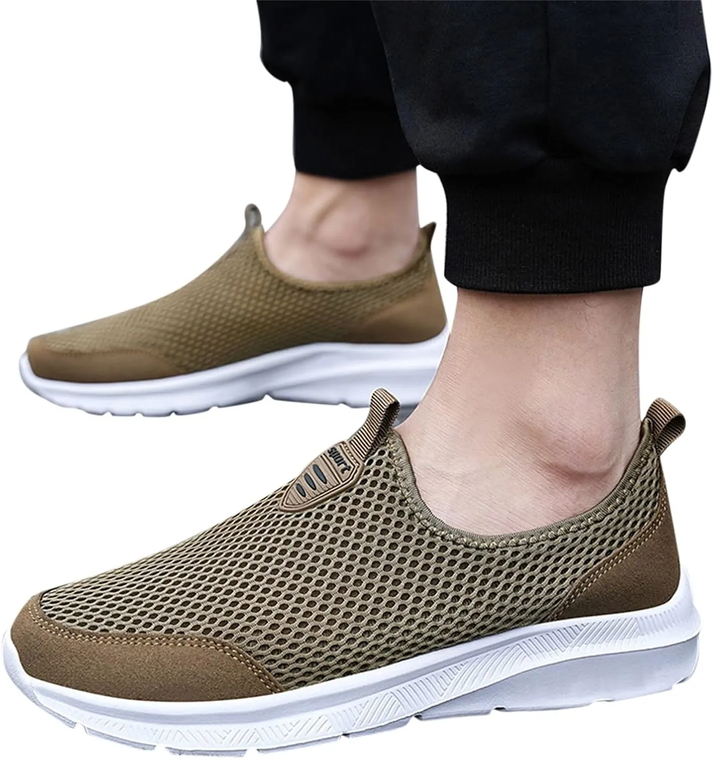 Womens Slip On Walking Shoes Non Slip Running Shoes Walking Shoes Women Slip On White Casual Shoes High Top Sneakers Waterproof Tennis Shoe Casual Loafers