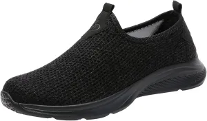 Women's Slip On Walking Shoes Running Comfortable Slip On Shoes Women Fashion Casual Tennis Shoes Platform Sneakers Red Tennis Shoe Loafers Dress Shoe