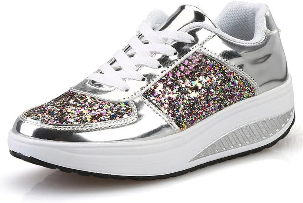 Womens Sneakers Black Sole Black Non Slip Tennis Shoes for Women Black Shoes Women Dressy Comfort Walking Size 11.5 Womens Platform Sneakers Women's Wide Athletic Shoes