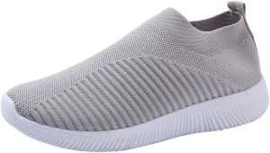 Women's Walking Shoes Arch Support Non Slip Mens Casual Shoes Mesh Breathable Women Casual Shoes Casual Sneakers Platform Tennis Shoe White Loafers