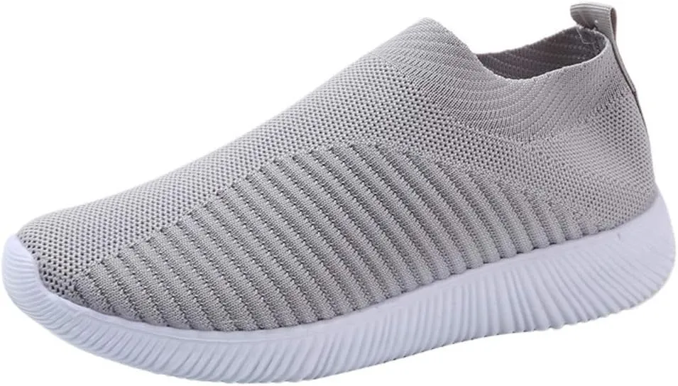 Women's Walking Shoes Arch Support Non Slip Mens Casual Shoes Mesh Breathable Women Casual Shoes Casual Sneakers Platform Tennis Shoe White Loafers