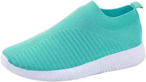 Women's Walking Shoes Cushion Comfortable Breeze Shoes Tennis Shoes Womens Boots Casual Work Shoes Platform Sneakers Slip On Tennis Shoe White Loafers