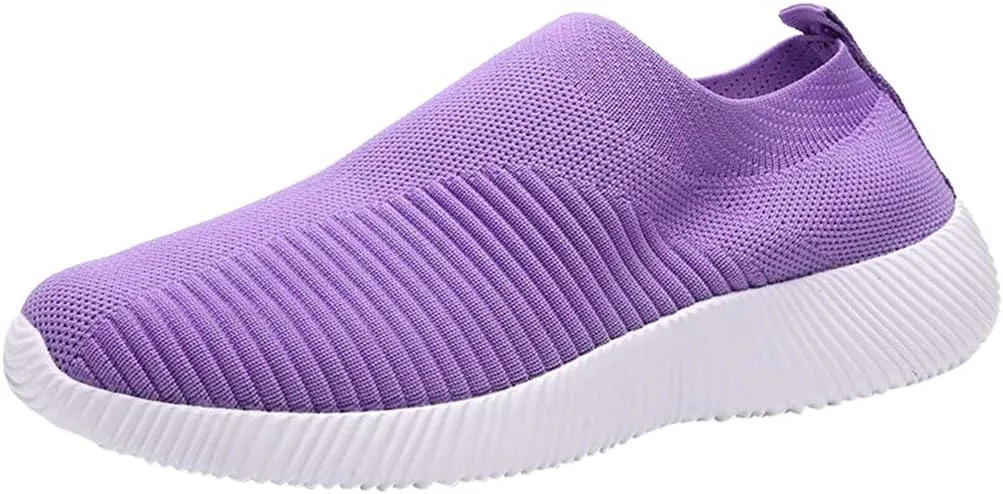 Womens Walking Shoes Sock Casual Ladies Fashion Sneakers Non Slip Work Shoes Women Jogging Woman Shoes Casual Men's Fashion Sneakers Waterproof Tennis Shoe Loafers Shoe