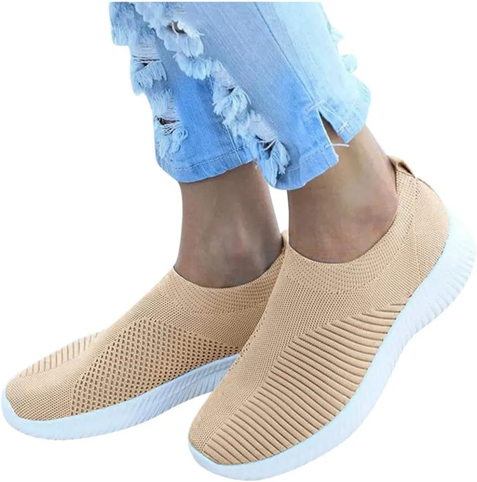 Womens Walking Shoes Sock Casual Ladies Fashion Sneakers Slip On Shoes Women High Top Men Casual Dress Shoes Fashion Sneakers 2025 Waterproof Tennis Shoe Casual Loafers