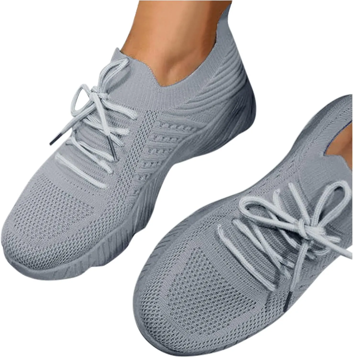 Women's Woven Orthopedic Breathable Soft Shoes Non Slip Work Shoes Women Jogging Slip On Shoes Casual Dress Sneakers Black Tennis Shoe Loafers Dress Shoe