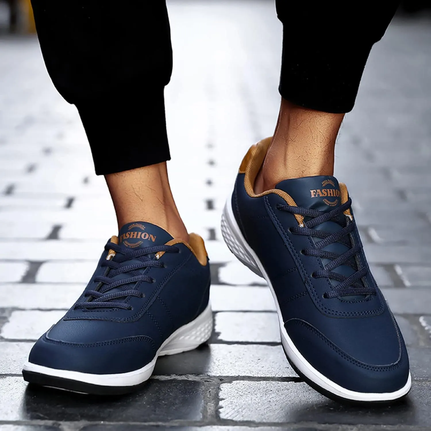 Workout Athletic Sport Shoes for Men Lightweight Breathable Walking Shoe Gym Tennis Business Formal Dress Shoes