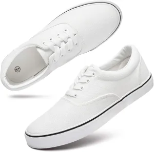 yageyan Mens Low Top Canvas Walking Shoes Lace-up Fashion Sneakers Casual